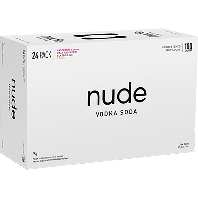 NUDE VODKA SODA - 24 PACK MIXER CAN