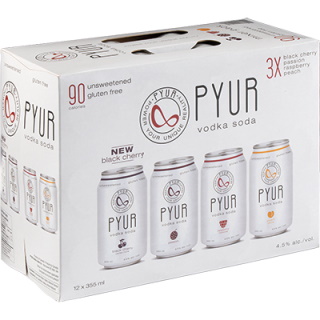 PYUR - VODKA SODA MIXER PACK CAN