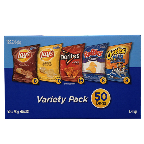 FRITO LAY LUNCH VARIETY PACK 54 x 28g