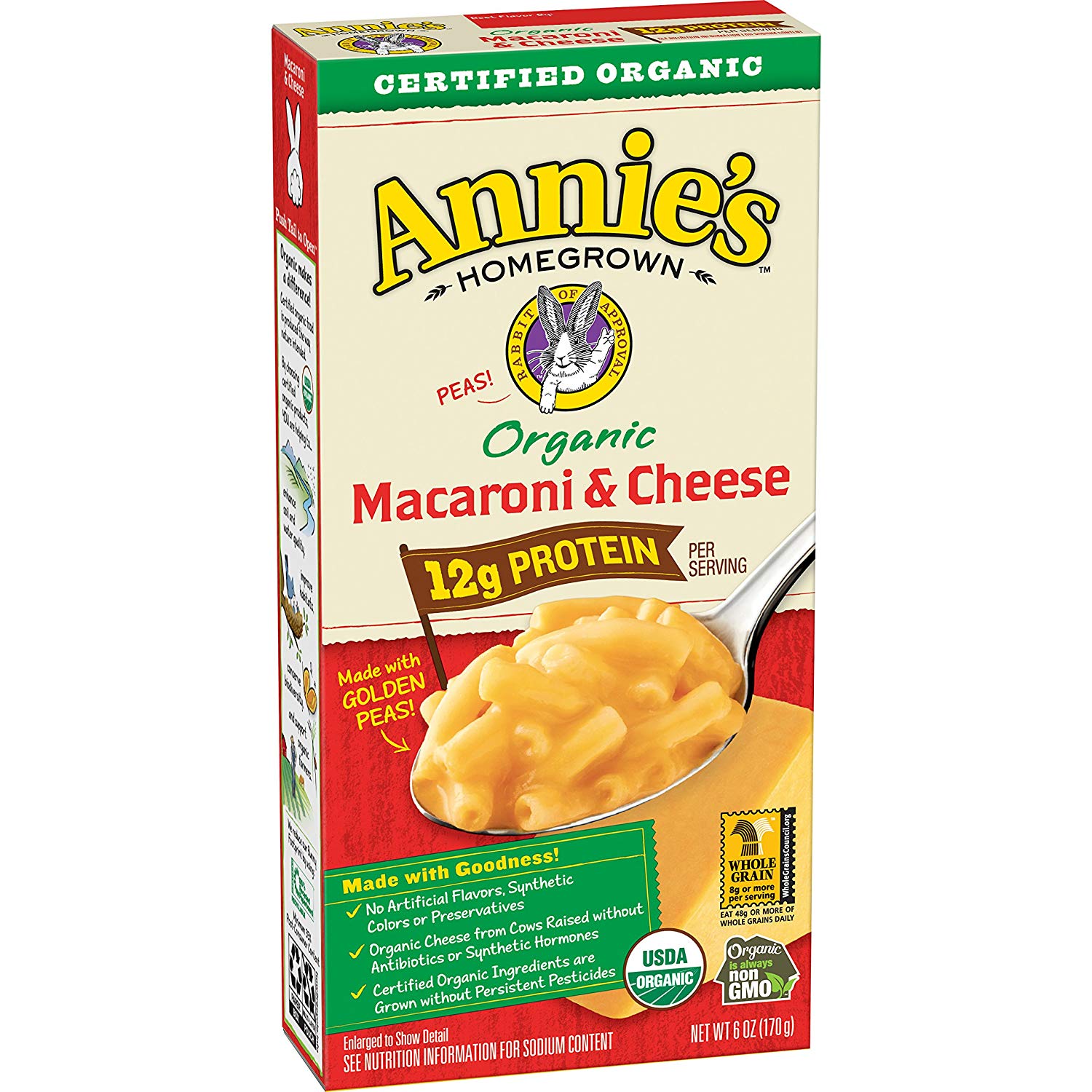 Annie Homegrown Organic Mac & Cheese 12x170g