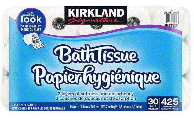 Kirkland Signature Bathroom Tissue 30 Rolls X 425 Sheets