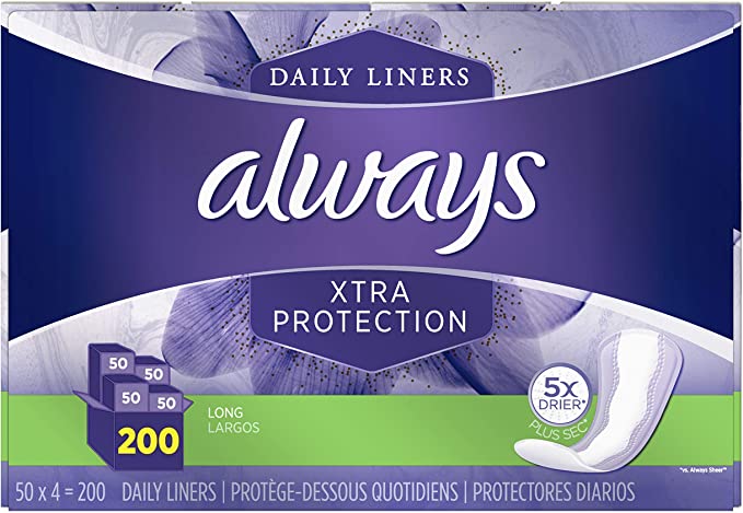 Always Dri-liners Long Pantiliners Pack Of 200