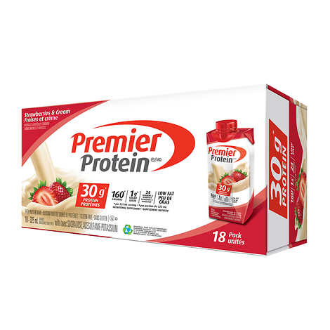 Premier Nutrition Strawberry Protein Shake 18x325ml