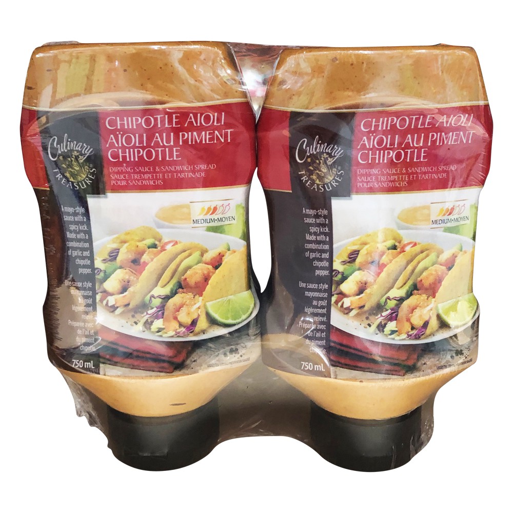 Culinary Treasures - Chipotle Aioli Sauce 2x750ml