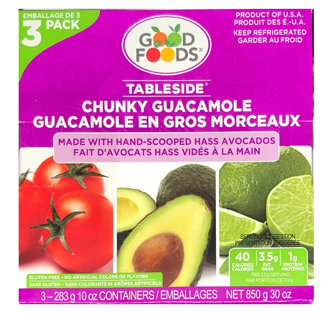 Good Foods Tableside Guacamole 3 X 283g