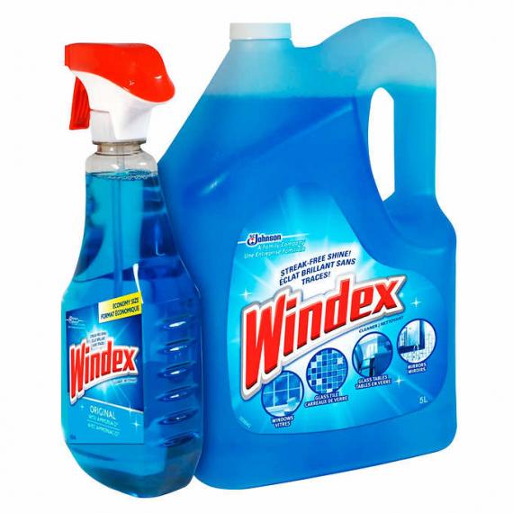 Windex Advanced - Glass Cleaner 5L+950ml