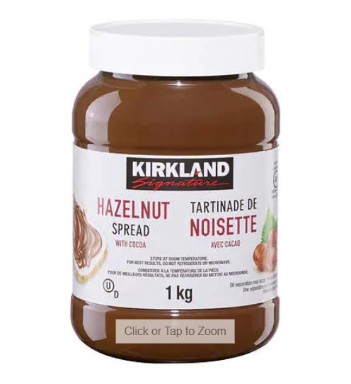 Kirkland Signature Hazelnut Spread 2 X 1kg