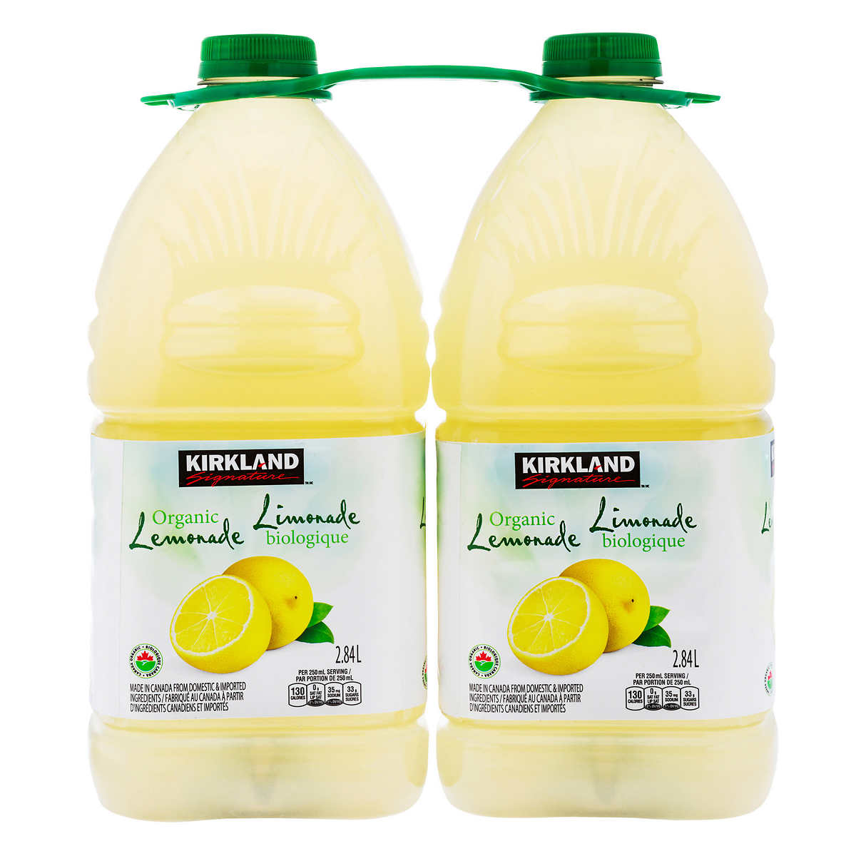 Kirkland Signature Organic Lemonade, 2x2.84l