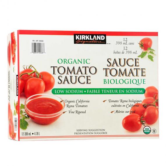 Kirkland Signature Organic Tomato Sauce 12x398ml