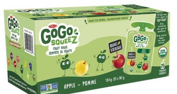 Materne Gogo Squeez Organic Apple 20x90g