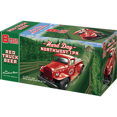 RED TRUCK BEER - HARD DAY NORTHWEST IPA 8 CAN
