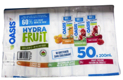 Oasis Organic Hydrafruit 50x200ml