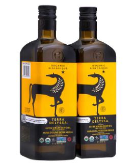 Terra Delyssa Organic Extra Virgin Olive Oil 2x1l