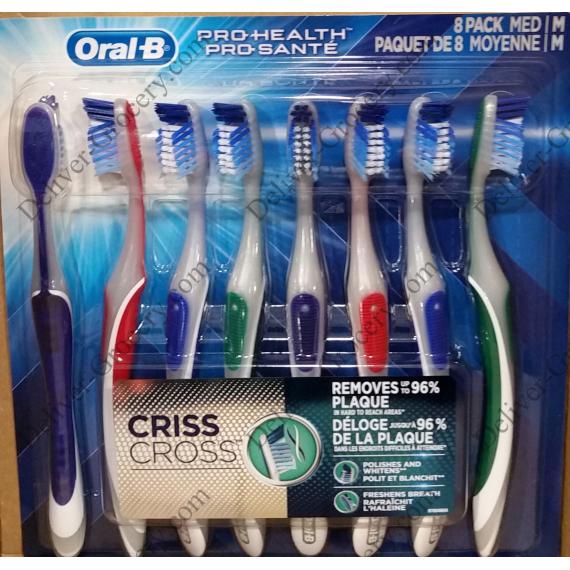 Oral B Crisscross Toothbrush Pack Of 8