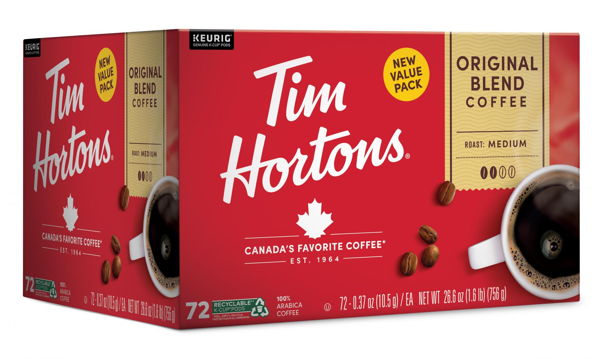 Tim Hortons Original Blend K - Cups 72 Count