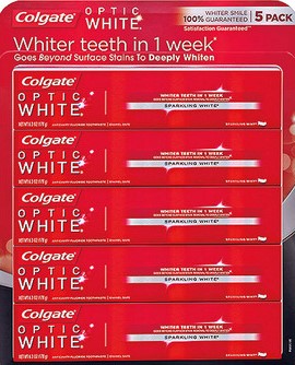 Colgate - Optic White Toothpaste 5x140ml