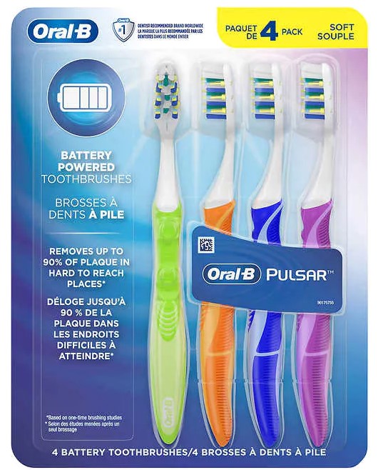 Oral-b Pulsar Toothbrush Pack Of 4