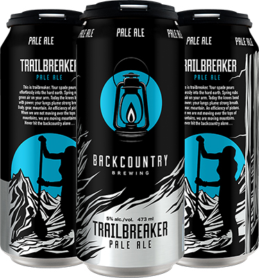 BACKCOUNTRY BREWING - TRAILBREAKER PALE ALE TALL CAN