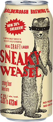 Balerdash Brewing - Sneaky Weasel Craft Lager Tall Can