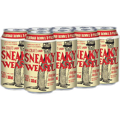Balderdash Brewing - Sneaky Weasel Craft Lager Can