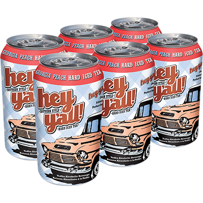 Hey Y'all - Georgia Peach Hard Iced Tea Can