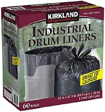 KIRKLAND SIGNATURE  INDUSTRIAL DRUM LINER PACK OF 60 35