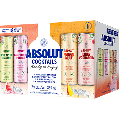 ABSOLUT - COCKTAILS VARIETY PACK CAN