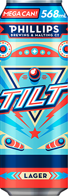 PHILLIPS BREWING - TILT LAGER KING CAN