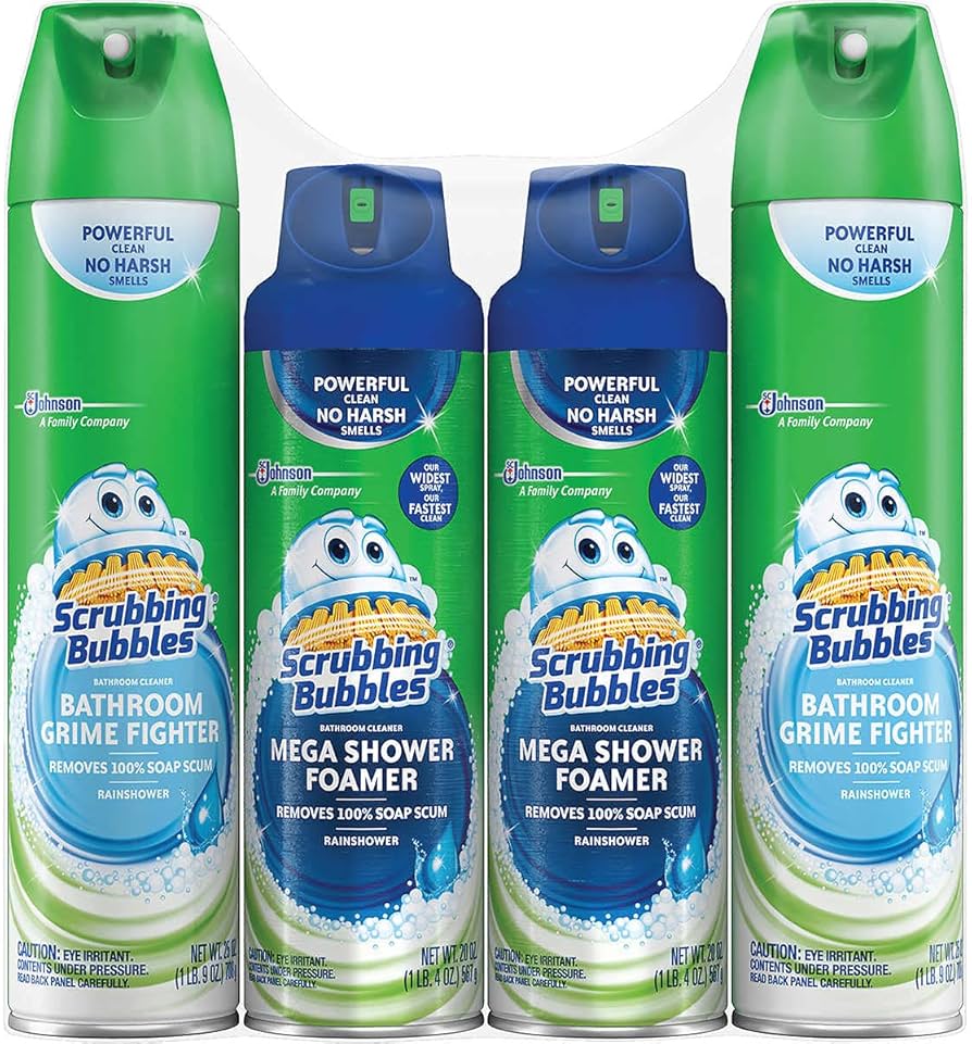 SCRUBBING BUBBLES BATHROOM & SHOWER 4x708g