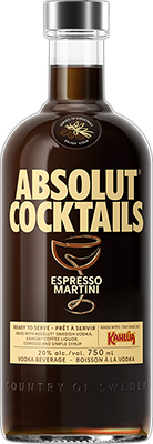 ABSOLUT - ESPRESSO MARTINI COCKTAIL