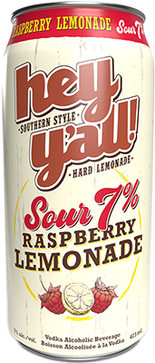 HEY Y'ALL - SOUR RASPBERRY LEMONADE TALL CAN