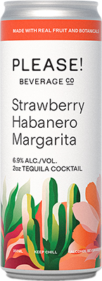 PLEASE COCKTAILS - STRAWBERRY HABANERO MARGARITA CAN