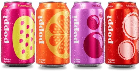 POPPI SODA VARIETY PACK 15x355ml