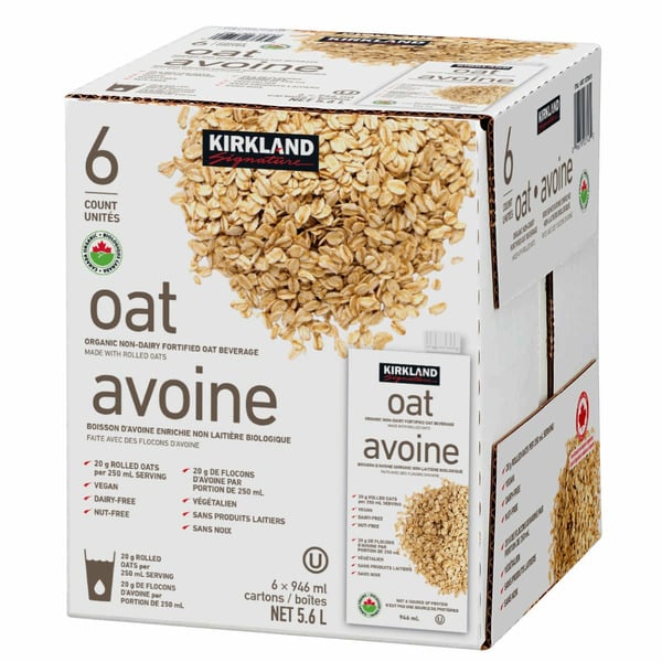 KIRKLAND SIGNATURE OAT  BEVERAGE 6x946ml
