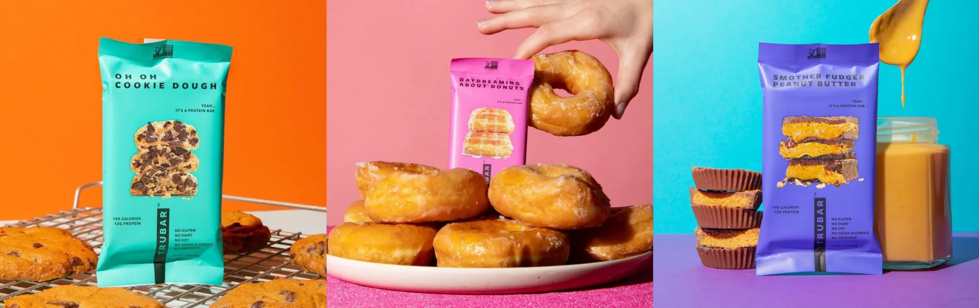 TRUBAR VARIETY DONUT & KEYLIME 14x50g