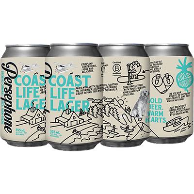 PERSEPHONE BREWING - COAST LIFE LAGER CAN
