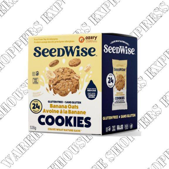 SEEDWISE BANANA OAT COOKIES 24x22g