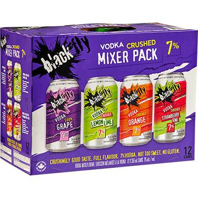 BLACK FLY - PURPLE CRUSHED MIXER PACK CAN