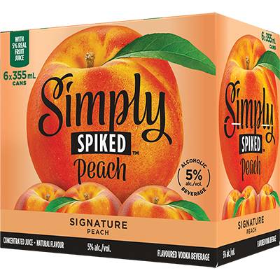 SIMPLY SPIKED - PEACH CAN
