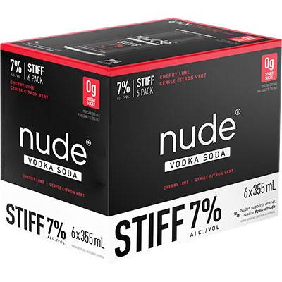 NUDE VODKA SODA - STIFF CHERRY LIME CAN