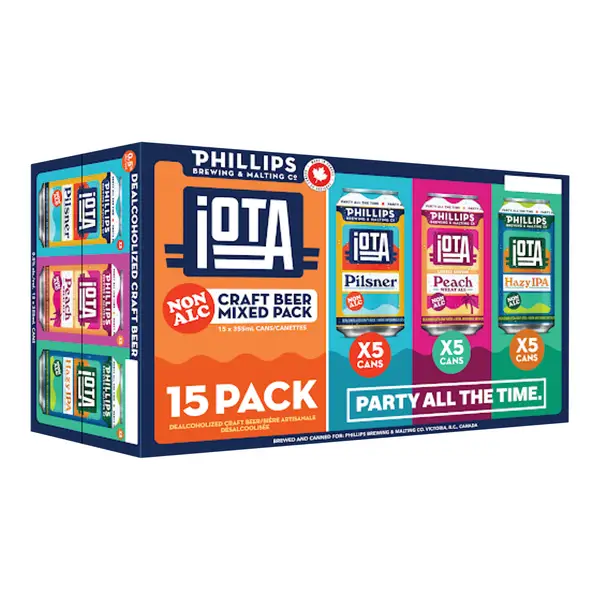 PHILLIPS IOTA NON-ALC MIXED PACK 15x355ml