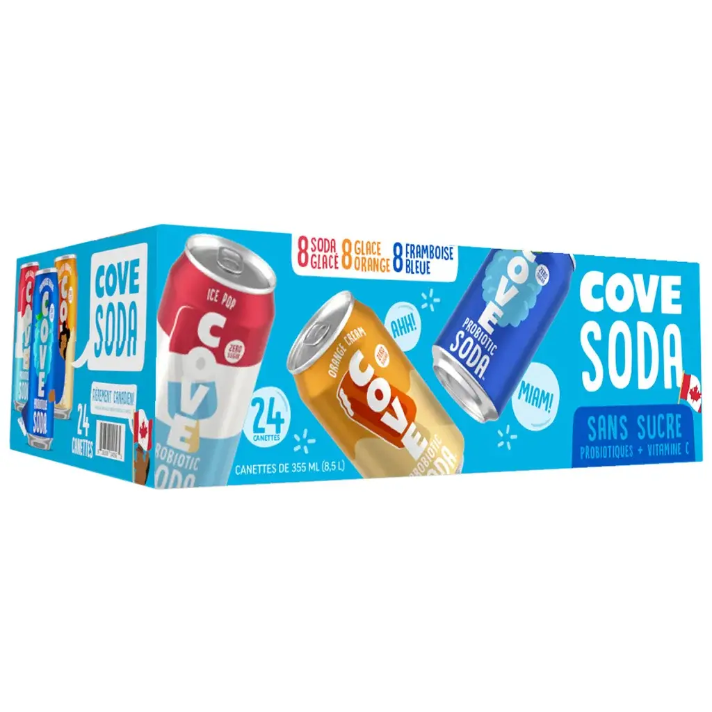 COVE SODA VARIETY PACK 24x355ml