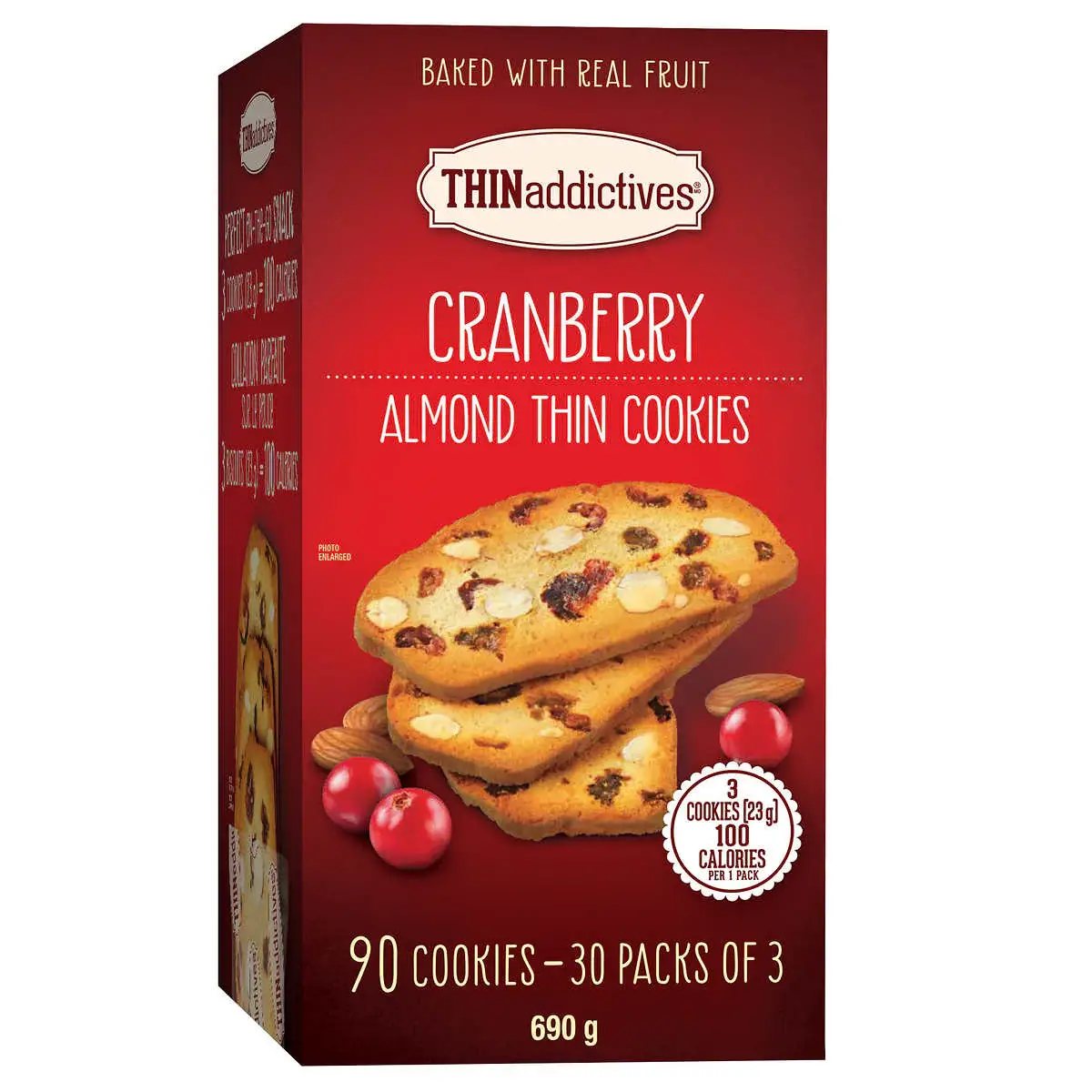 Thinaddictive Cranberry Almond Thin 600g